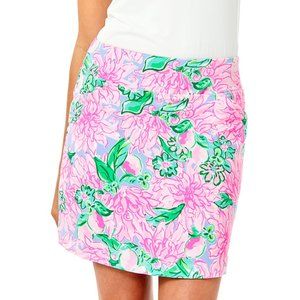 Lilly  Pulitzer Luxletic Monica Skort in Pink Blossom Zest - Size 14